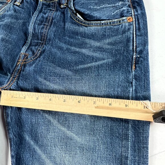 Levi's 501 Red Line Selvedge Jean Men 28x31* Blue White Oak Cone Denim Tag 28x32 - Picture 14 of 16